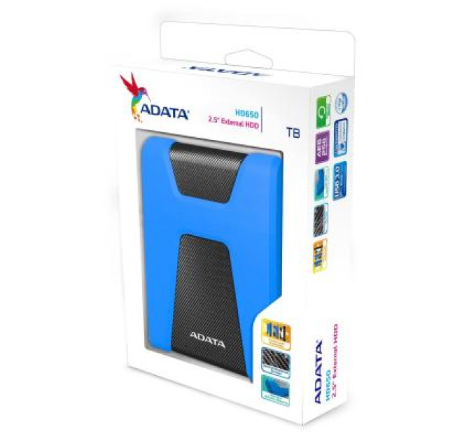 ADATA Зовнішній жорсткий диск 2.5" 2TB ADATA (AHD650-2TU31-CBL)