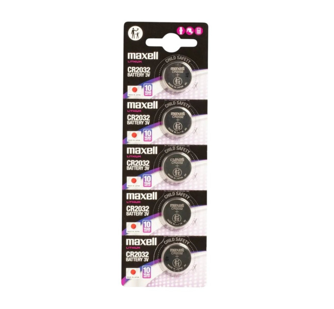 Maxell Батарейка Maxell Lithium CR2032 BL 5 шт