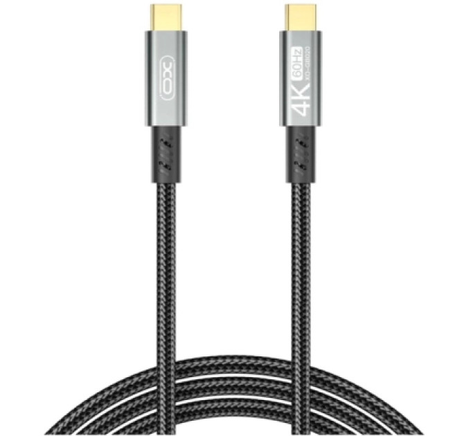 XO Дата кабель USB-C to USB-C 1.0m 100W PD black XO (GB020-CC.tranish)