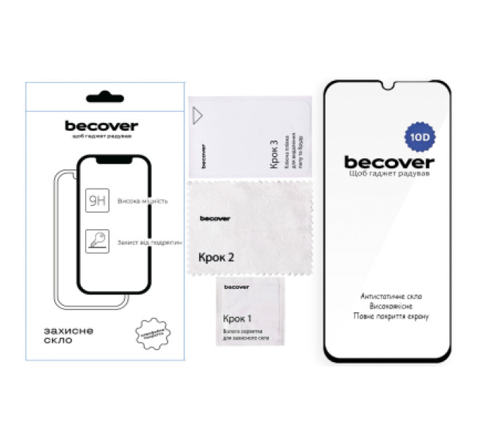 BeCover Скло захисне BeCover 10D Xiaomi Redmi 15C 4G/5G Black (713908)