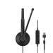 Epos Навушники Epos Impact 100 MS Mono USB-C+A Black (1001419)