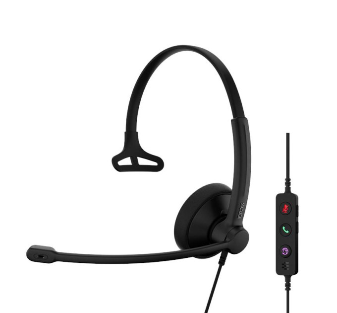 Epos Навушники Epos Impact 100 MS Mono USB-C+A Black (1001419)