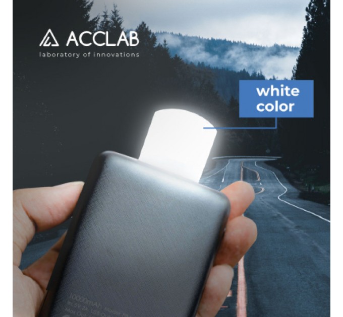 ACCLAB Лампа USB ACCLAB AL-LED01, 1W, 5000K, white (1283126552809)
