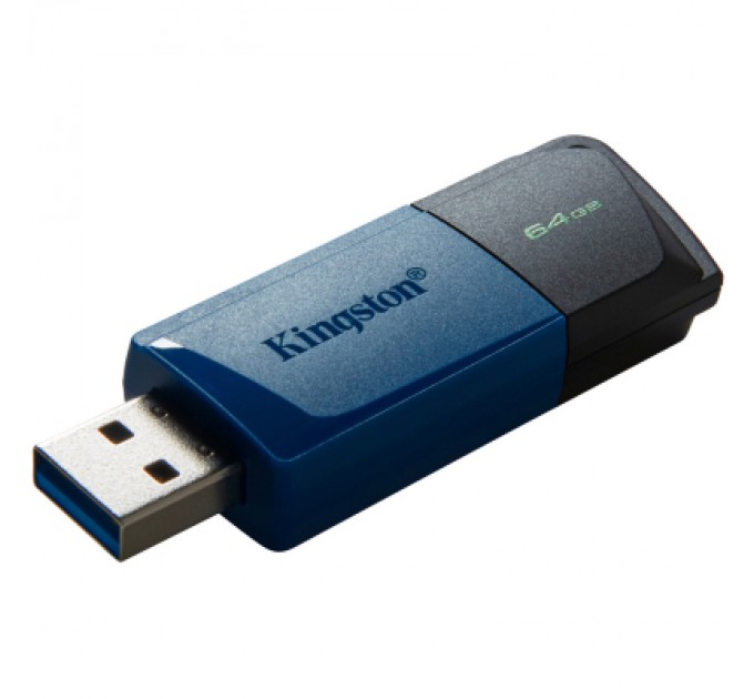 USB флеш накопичувач Kingston 2x64GB DataTraveler Exodia M Black/Blue USB 3.2 (DTXM/64GB-2P)