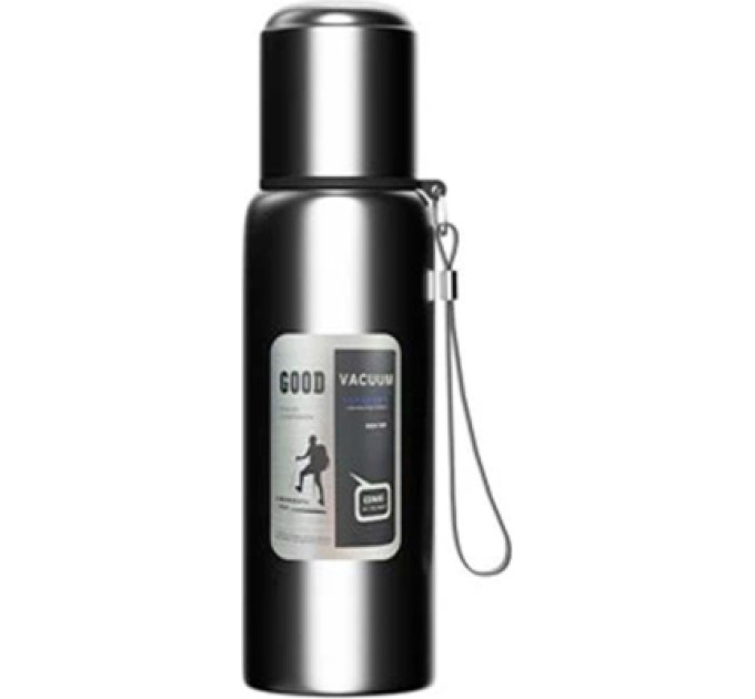Merlion Термос Merlion з ситечком та чашкою 2 л, чорний (ZK-127-2000Black)