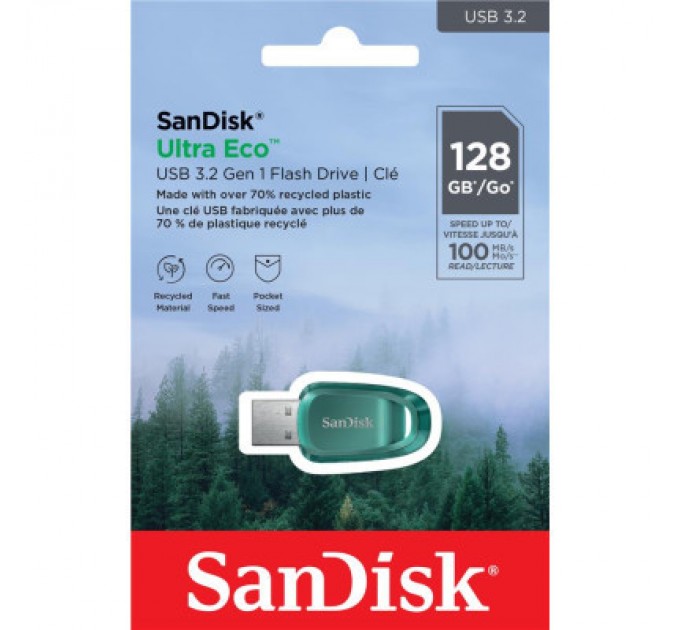 SanDisk USB флеш накопичувач SanDisk 128GB Ultra Eco USB 3.2 (SDCZ96-128G-G46)