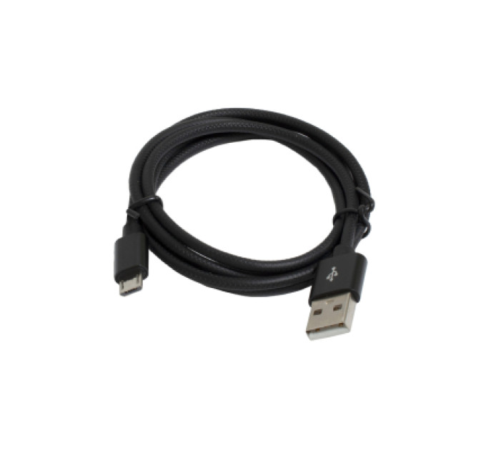 Patron Дата кабель USB 2.0 AM to Micro 5P 1.0m 2.4A black Patron (CAB-PN-USB-MICRO-1-B)