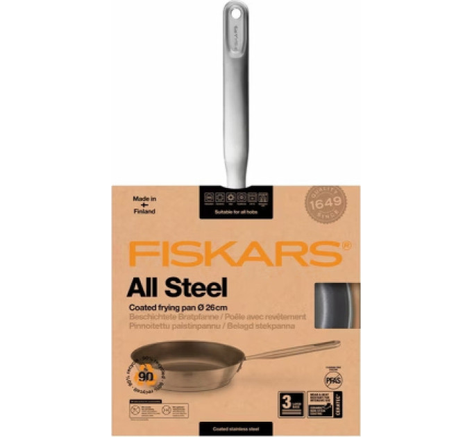 Fiskars Сковорода Fiskars All Steel матова 26 см (1064744)