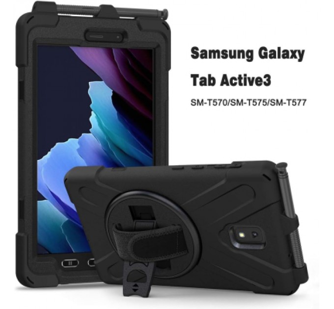 Чохол до планшета BeCover Heavy Duty Case Samsung Galaxy Tab Active 3 SM-T570/SM-T575/SM-T577 8" Black (710047)