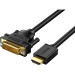 Ugreen Кабель мультимедійний HDMI M to DVI M 2.0m HD106 black Ugreen (10135)