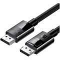 Ugreen Кабель мультимедійний DisplayPort M to DisplayPort M 1.0m V1.4 braided DP114 black Ugreen (80390)