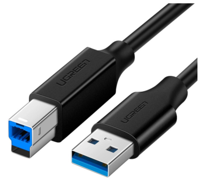 Ugreen Кабель для принтера USB 3.0 AM/BM 2.0m US210 black Ugreen (10372)