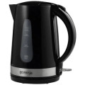 Gorenje Електрочайник Gorenje 1.7л, 2,200 Вт, strix контроль, скло, чорний (K17OGP)