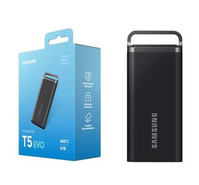 Samsung Накопичувач SSD USB 3.2 4TB T5 Shield Samsung (MU-PH4T0S/EU)