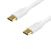 Кабель Atcom USB Type-C - USB Type-C (M/M), 60 W, 3 А, 0.3 м, White (AT-C03)
