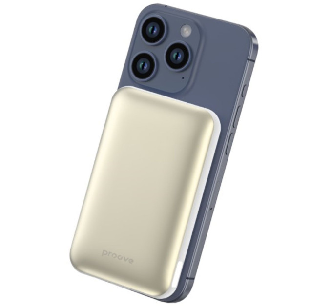 Proove Універсальна мобільна батарея Proove Vibe Energy Plus 22.5W 10000mAh White/Gold (PBVE15012202)