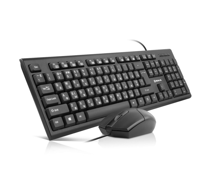 REAL-EL Комплект (клавіатура, мишка) REAL-EL Kit 511 Black