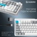 Клавіатура бездротова GamePro Asgard Drakkar Keychron Super Red Switch White (MK305WH)