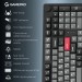 Клавіатура бездротова GamePro Asgard Drakkar Keychron Super Red Switch Black (MK305BK)