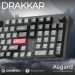 Клавіатура бездротова GamePro Asgard Drakkar Keychron Super Red Switch Black (MK305BK)