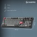 Клавіатура бездротова GamePro Asgard Drakkar Keychron Super Red Switch Black (MK305BK)