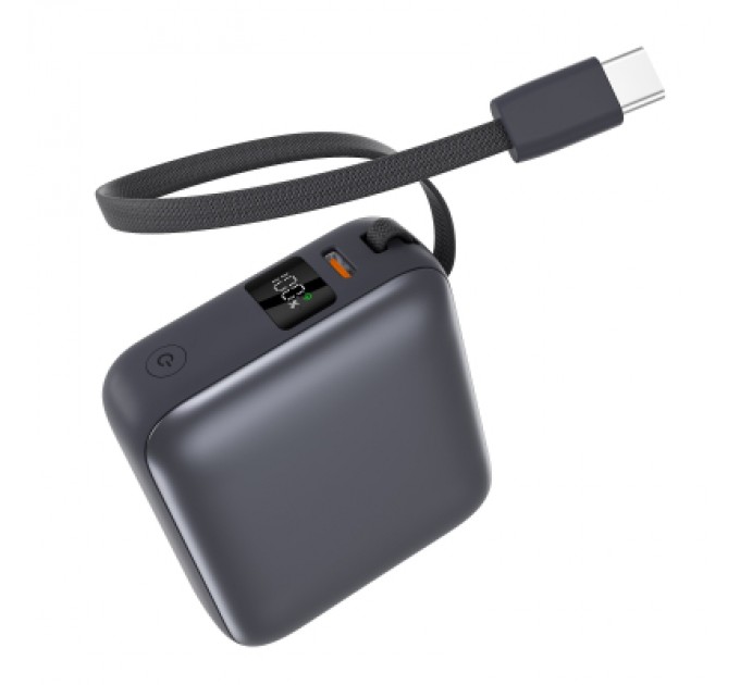 Батарея універсальна Vinga 10000 mAh 35W Display Cable (VPBB1035C)