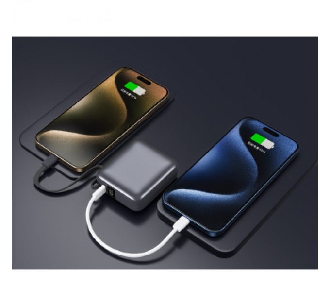 Батарея універсальна Vinga 10000 mAh 35W Display Cable (VPBB1035C)