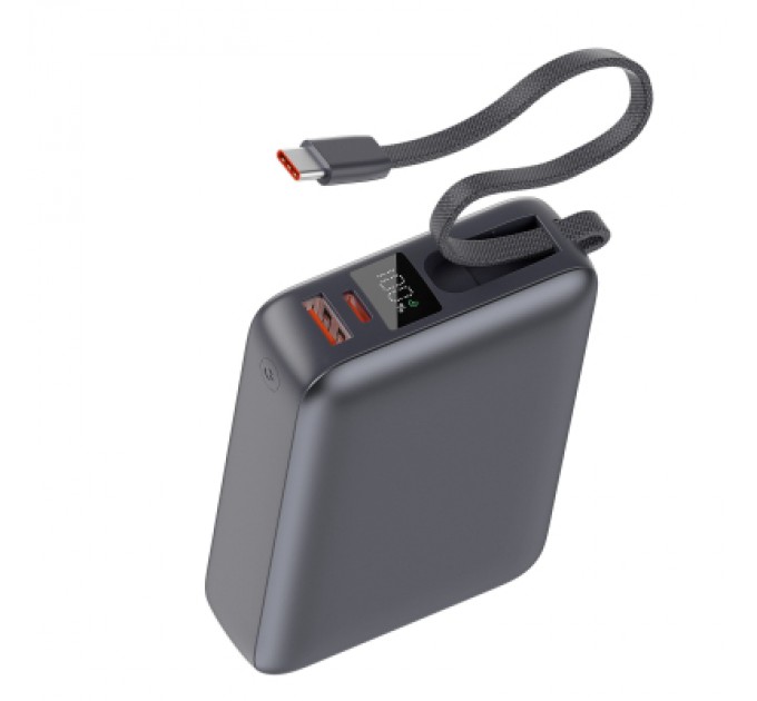 Батарея універсальна Vinga 20000 mAh 45W Display Cable (VPBB2045C)