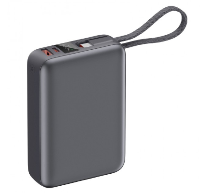 Батарея універсальна Vinga 20000 mAh 45W Display Cable (VPBB2045C)