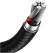 Дата кабель USB 3.1 AM to Type-C 0.25m CAKF 6.0A 66W Cafule Series Metal Data Cable Black Baseus (CAKF000001)