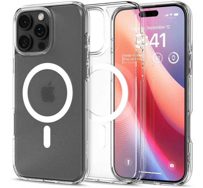 Чохол-накладка Spigen Ultra Hybrid with MagFit для Apple iPhone 16 Pro Max Frost Clear (ACS08002)