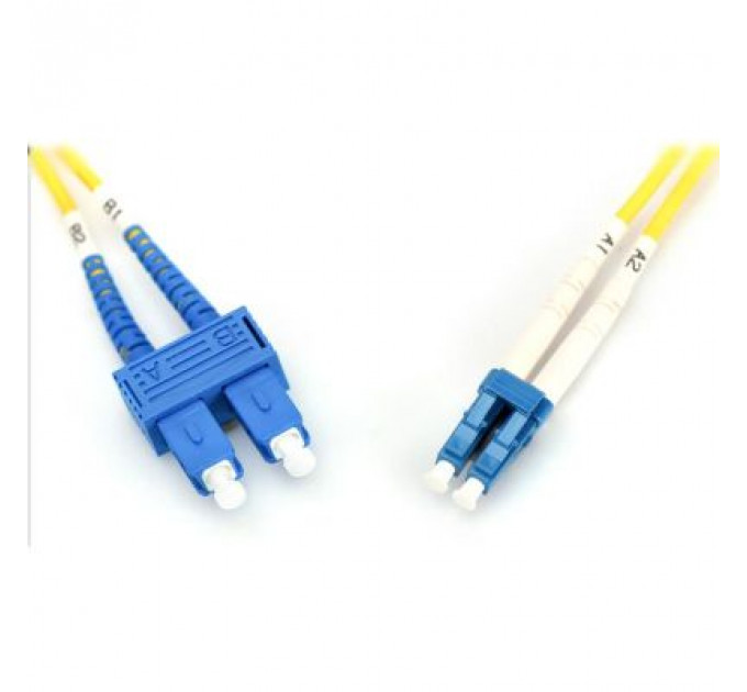 Оптичний патчкорд Digitus LC/UPC-SC/UPC,9/125,OS2,duplex,2m (DK-2932-02)