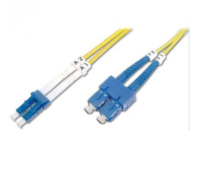 Оптичний патчкорд Digitus LC/UPC-SC/UPC,9/125,OS2,duplex,2m (DK-2932-02)