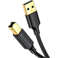 Кабель для принтера USB 2.0 AM/BM 3.0m US135 black Ugreen (10351)