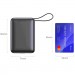 Батарея універсальна SWISSTEN 20000mAh SPACE 22/5W PD QC w/built-in cables USB-C/LIGHTNING Silver (8595217490598)