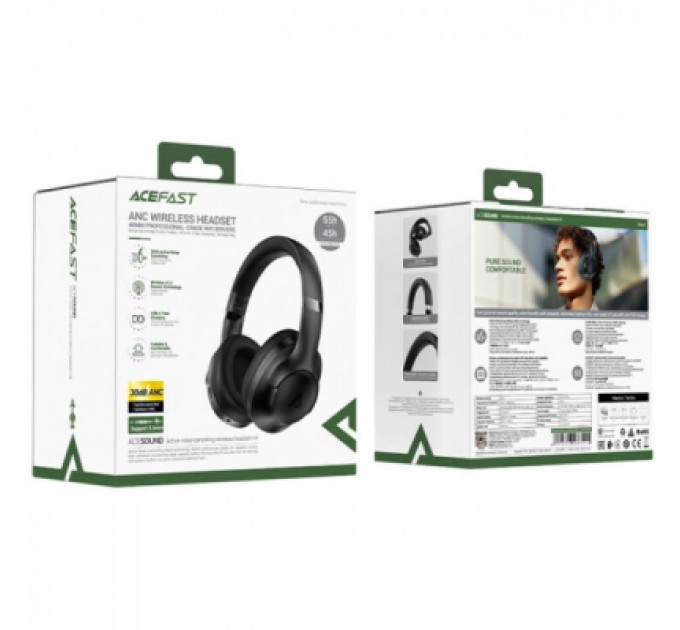 Навушники Acefast H4 ANC Bluetooth Black (6974316283515)