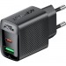 Зарядний пристрій Acefast 2xUSB 30W (USB-C+USB-A) Gan A98 Black (6974316283263)