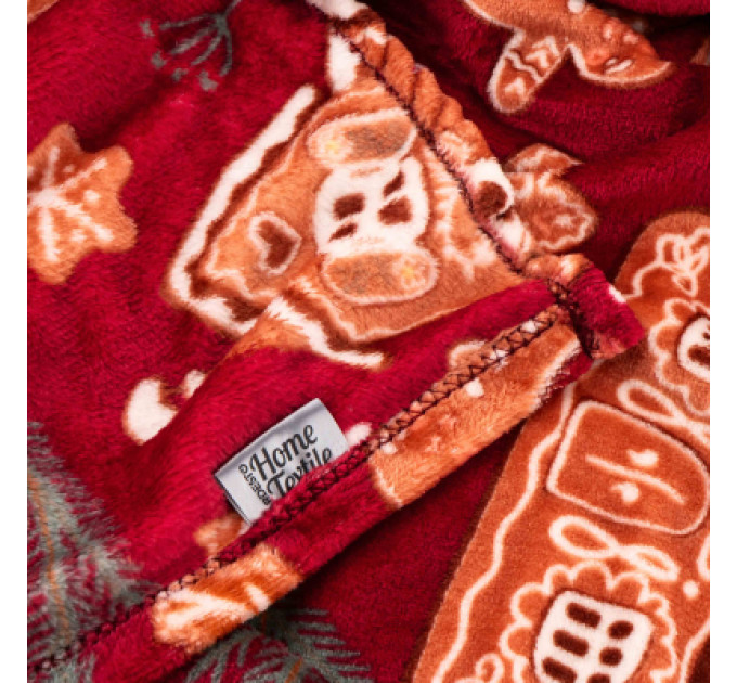 Ardesto Плед Ardesto Christmas Flannel 160х200см, 100% поліестер, імбирні будиночки (ART0121PB)