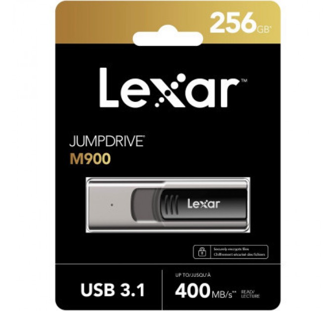 Lexar USB флеш накопичувач Lexar 256GB JumpDrive M900 USB 3.1 (LJDM900256G-BNQNG)