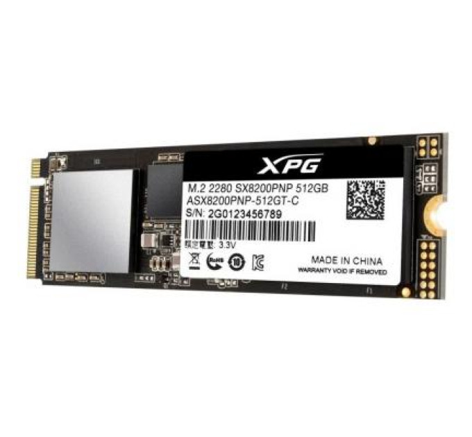 ADATA Накопичувач SSD M.2 2280 512GB ADATA (ASX8200PNP-512GT-C)