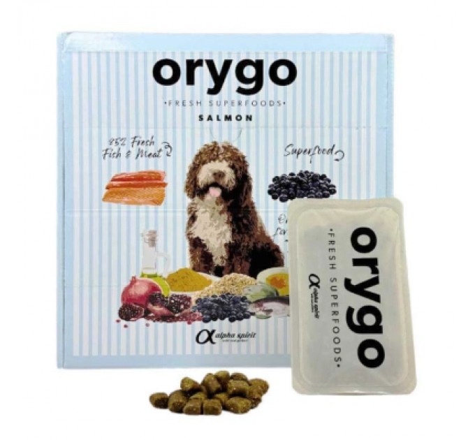 Напіввологий корм для собак Orygo Salmon (18х200 г) 3.6 кг (8436586312152)