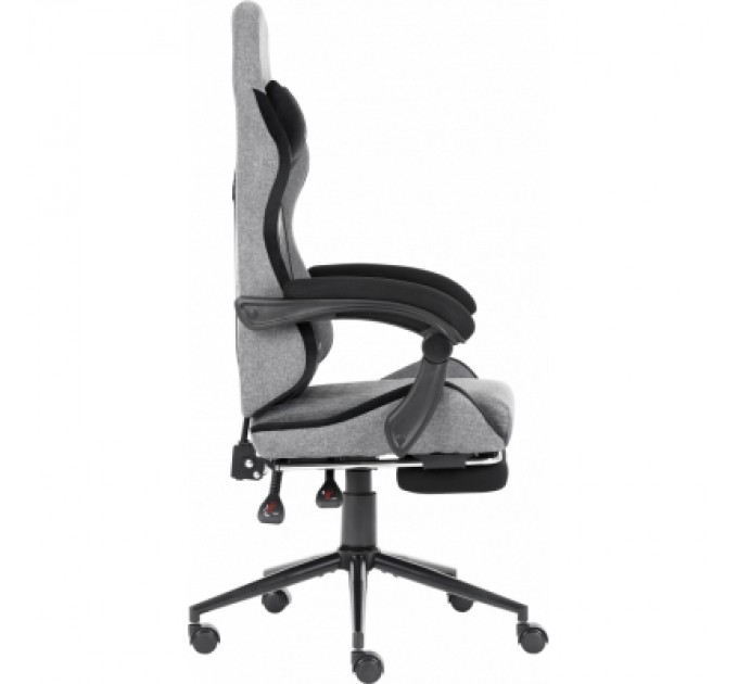 Крісло ігрове GT Racer X-2324 Gray/Black (X-2324 Fabric Gray/Black Suede)