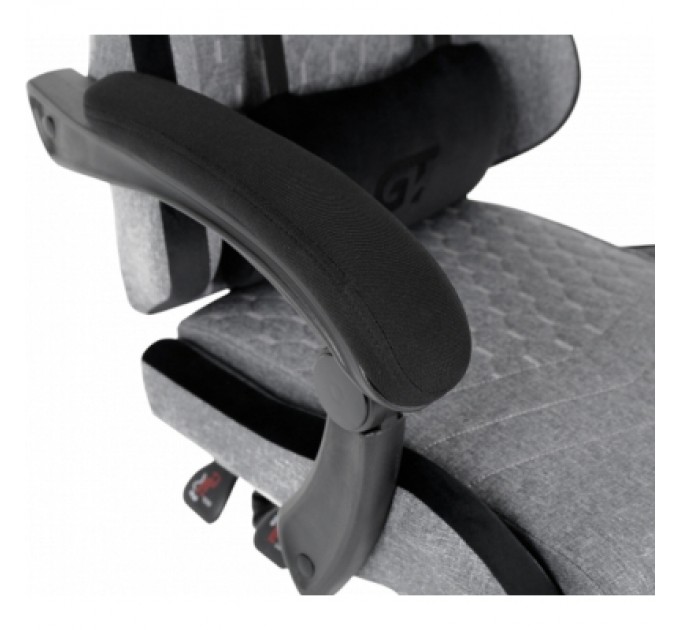 Крісло ігрове GT Racer X-2324 Gray/Black (X-2324 Fabric Gray/Black Suede)