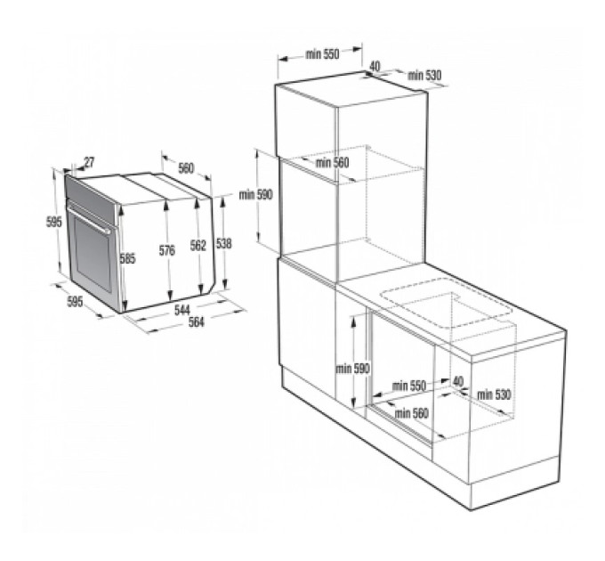 Gorenje Духова шафа Gorenje BFS6148B