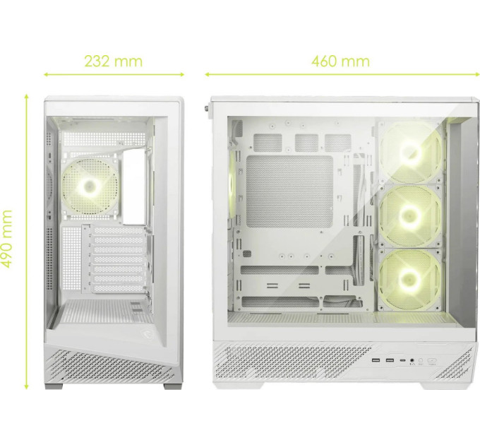 MSI Корпус MSI MAG Pano 130R PZ White без БЖ
