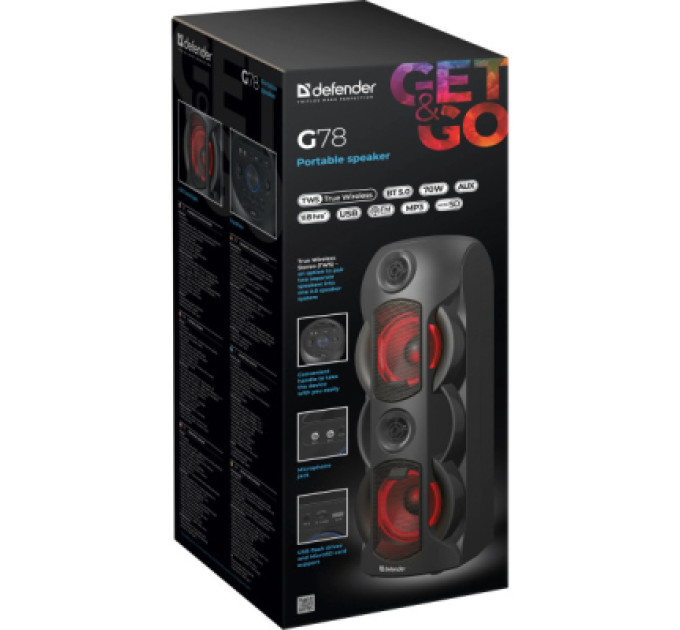 Defender Акустична система Defender G78 Black (65178)
