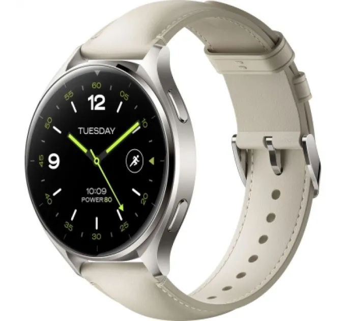 Смарт-годинник Xiaomi Watch 2 Titan BHR9306GL Gray Case White Leather Strap (1093970)