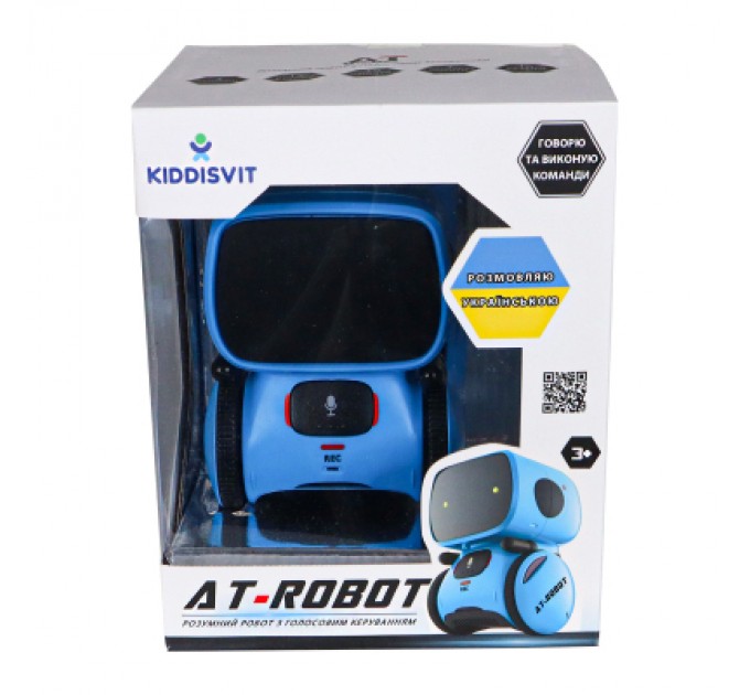Інтерактивна іграшка AT-Robot робот з голосовим керуванням синій, український (AT001-05-UKR)