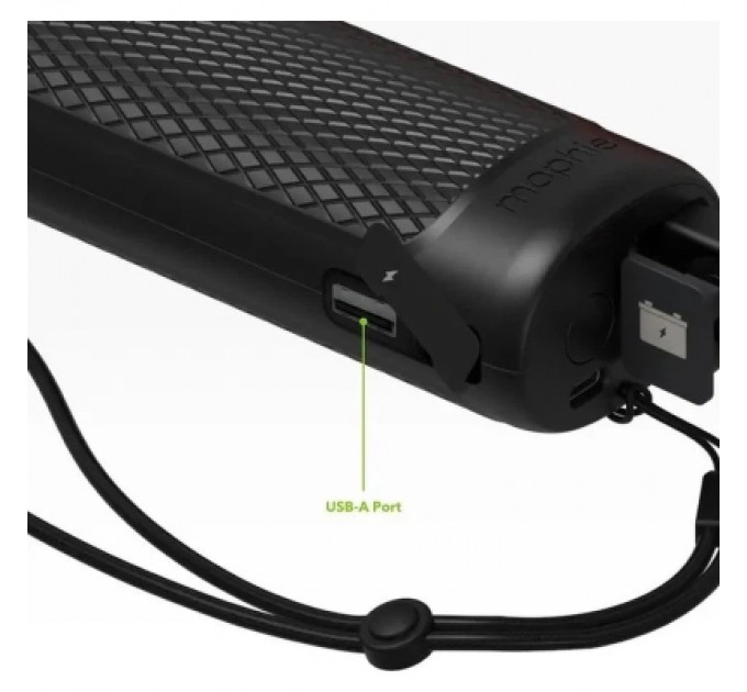 Пуско зарядний пристрій Mophie 9900mAh 2A, бустер 400A, вбудований ліхтарик 450lm, Black (53046)
