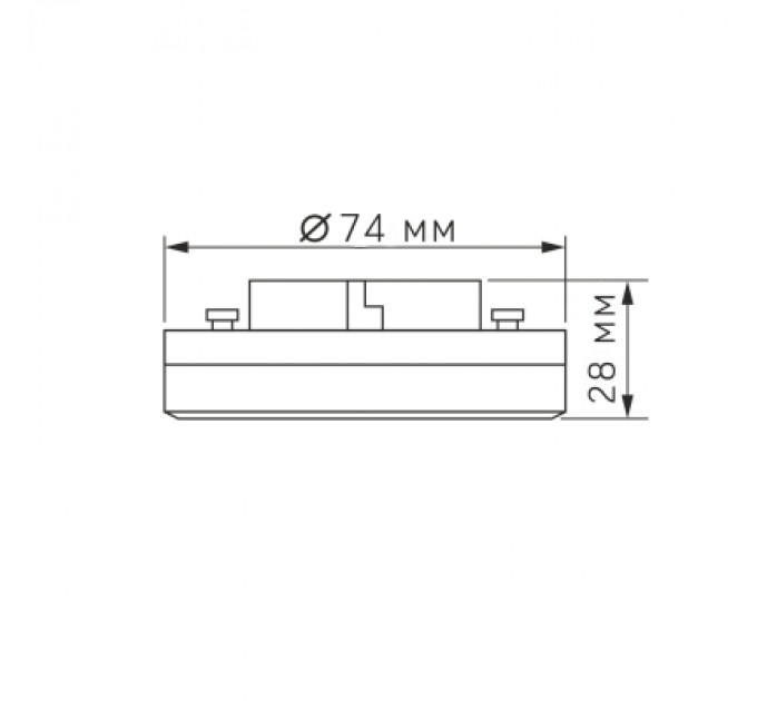 Лампочка Videx LED GX53 10W 4100K 220V (VL-GX53-10534)